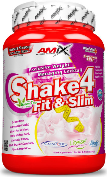 Ρόφημα πρωτεΐνης σε σκόνη Amix Shake 4 Fit&Slim 500γρ