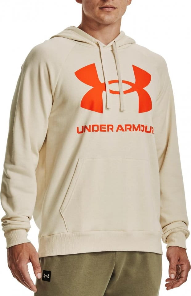 Φούτερ-Jacket με κουκούλα Under Armour UA Rival Fleece Big Logo HD-BRN