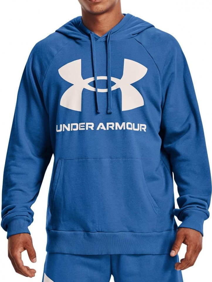 Φούτερ-Jacket με κουκούλα Under Armour UA Rival Fleece Big Logo HD-BLU