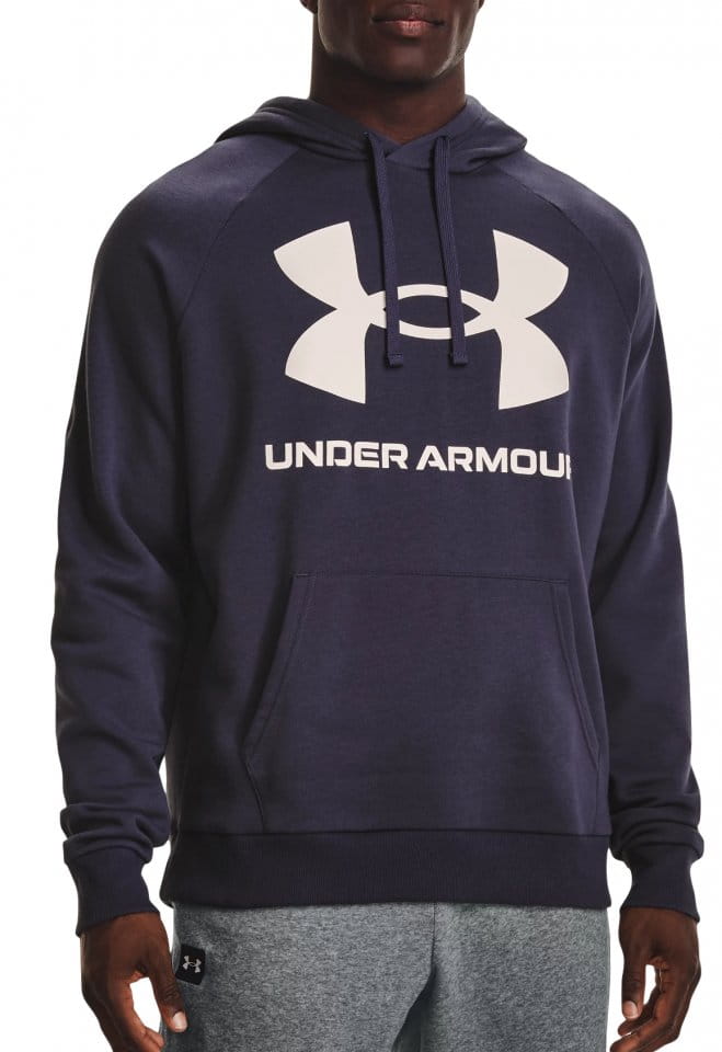 Φούτερ-Jacket με κουκούλα Under Armour UA Rival Fleece Big Logo HD-GRY