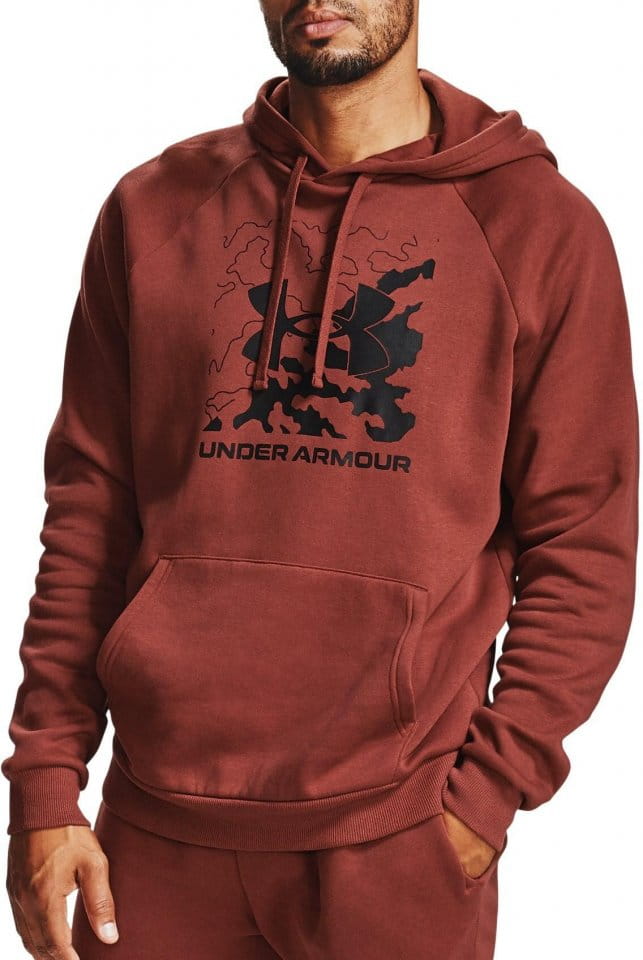 Φούτερ-Jacket με κουκούλα Under Armour UA Rival Fleece Box Logo HD