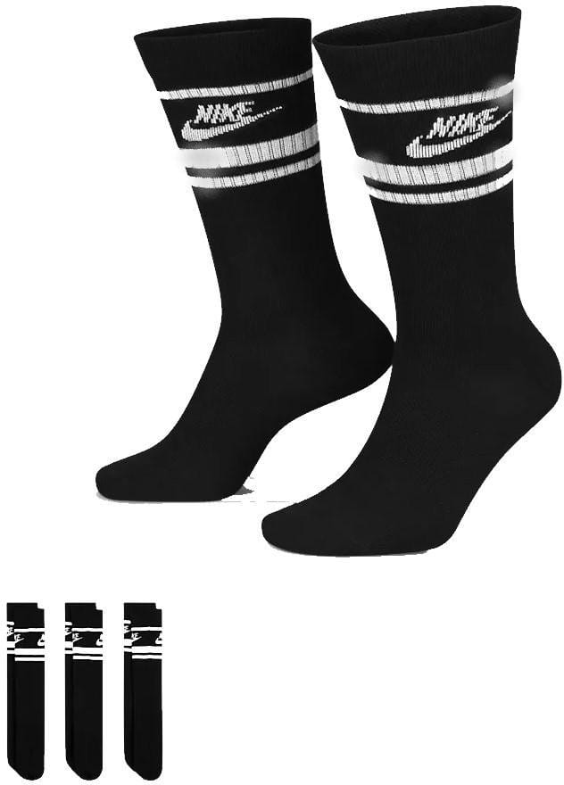 Κάλτσες Nike Essential Crew Stripe Socks Black