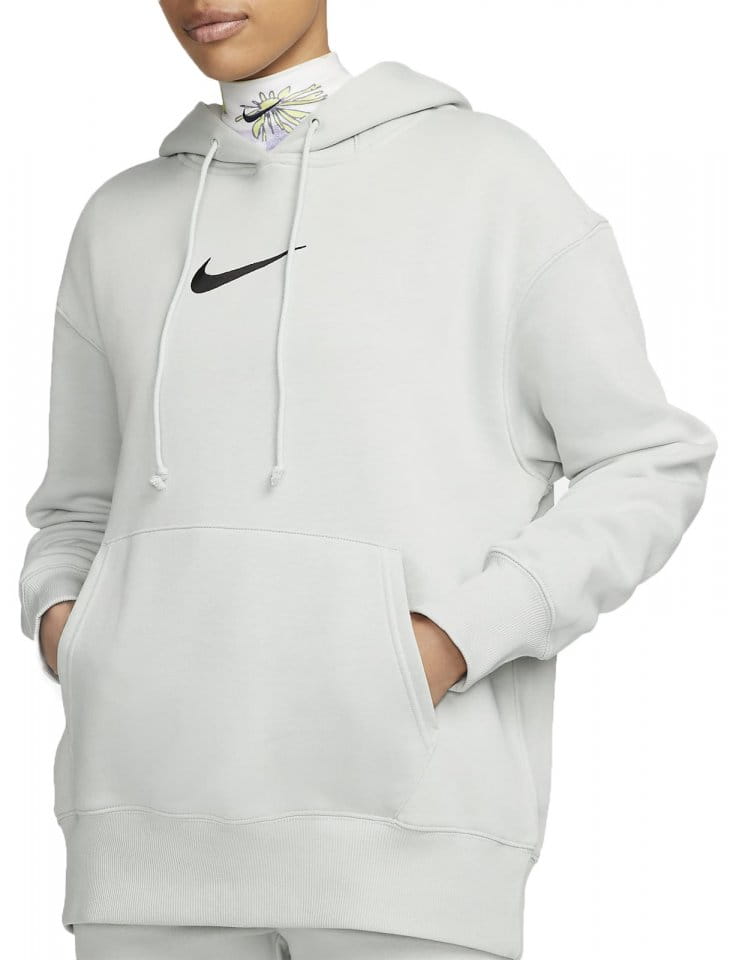 Φούτερ-Jacket με κουκούλα Nike W NSW FLC OS PO HDY MS