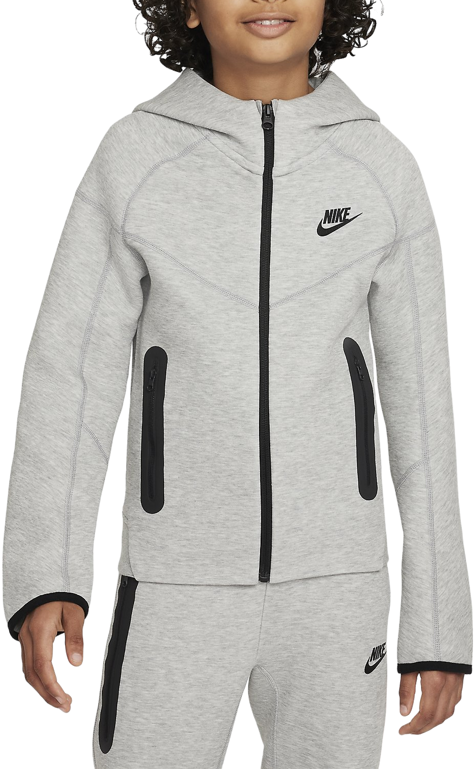 Φούτερ-Jacket με κουκούλα Nike B NSW TECH FLC FZ