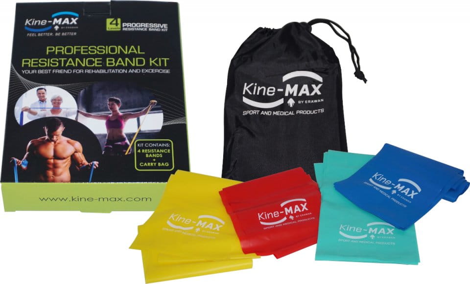 Λάστιχο ενδυνάμωσης Kine-MAX Professional Resistance Band Kit - Level 1-4